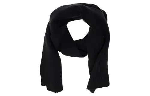 STONE ISLAND Logo Embroidered Knitted Scarf