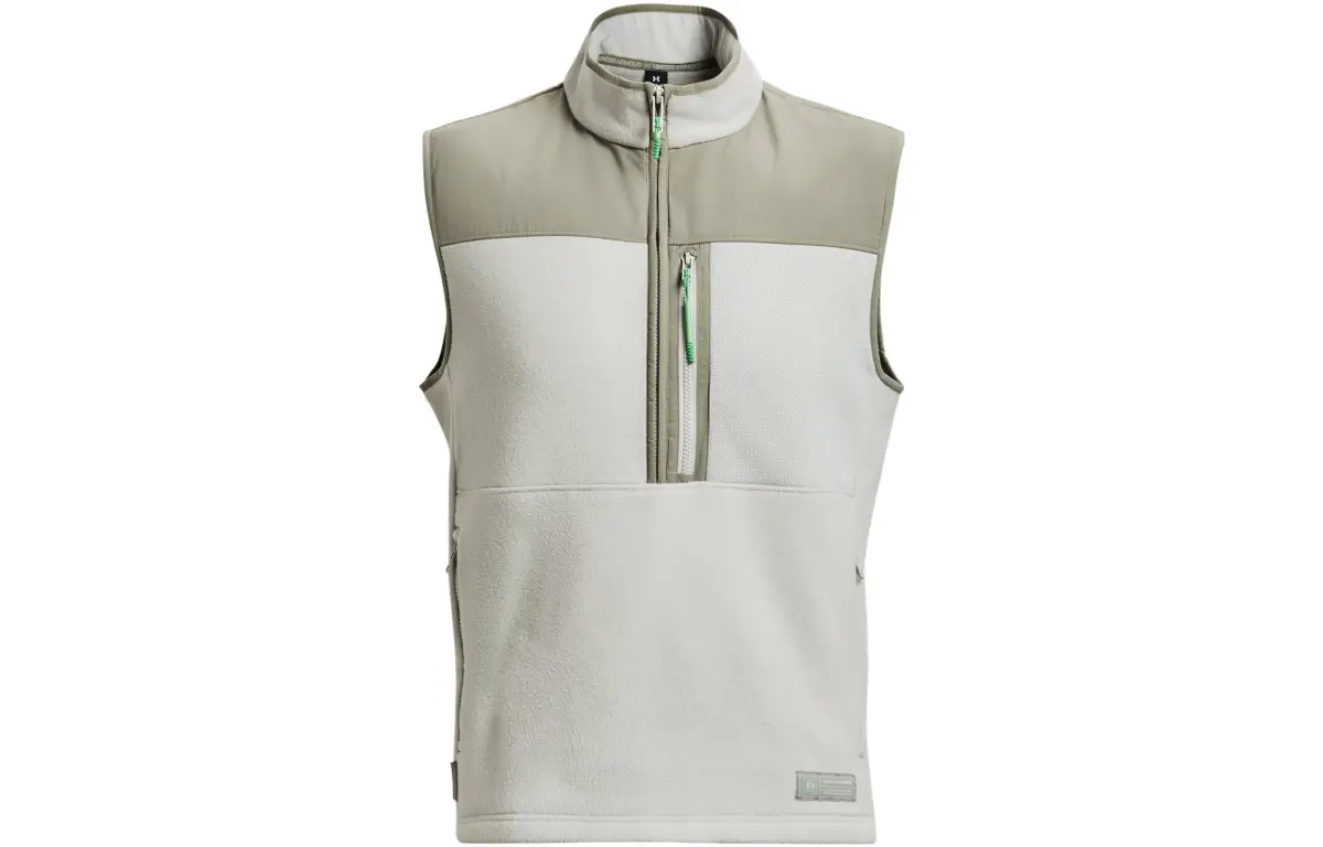 Under Armour Vests Men's Gray Stand Collar Moderate Other