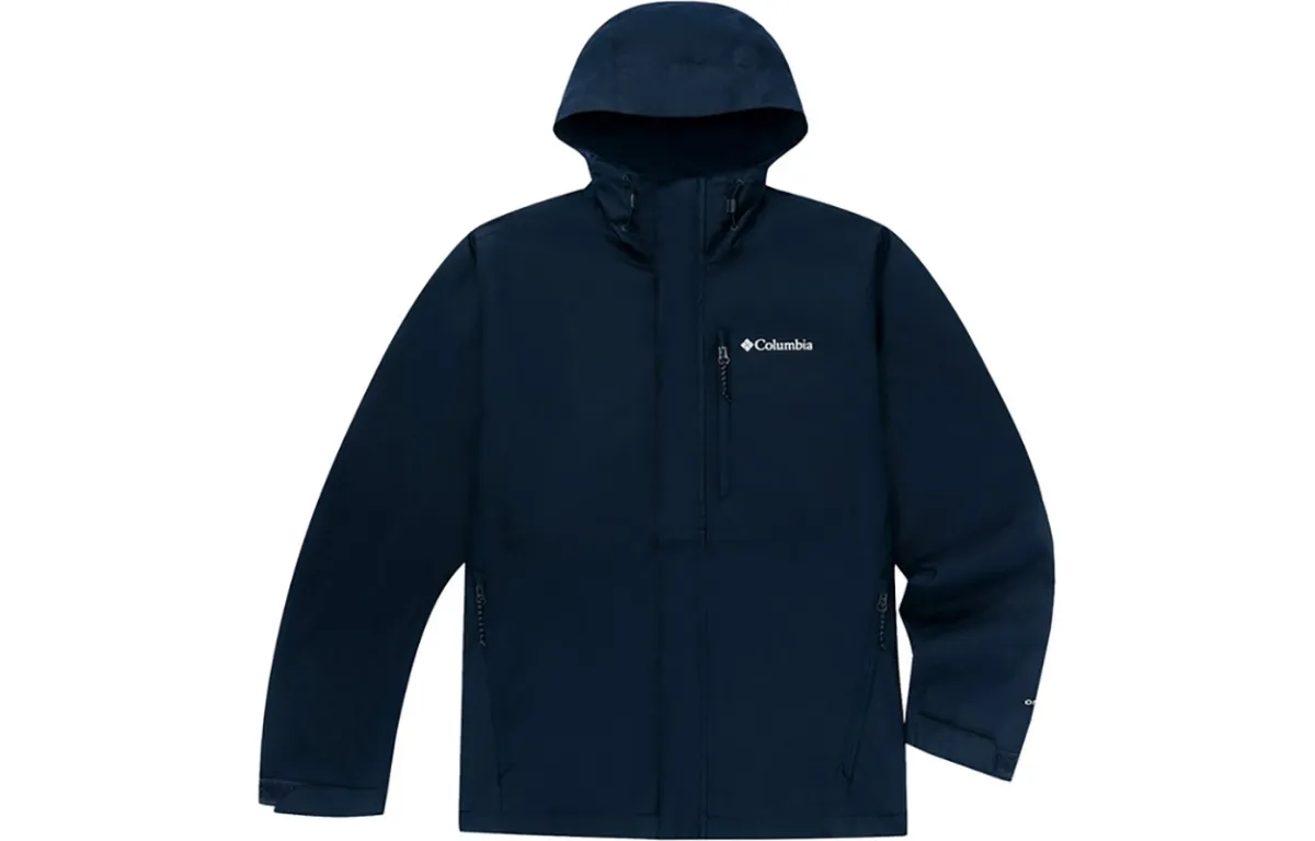 Columbia Hikebound Outdoor Hiking Waterproof Abrasion Resistant Lightweight Windbreaker Jacket Men's Blue