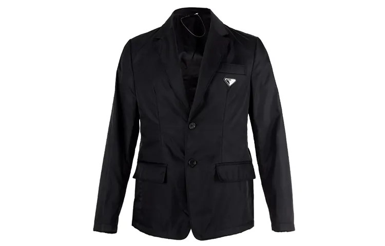 PRADA Re Nylon Business Suit Coat Men's Black