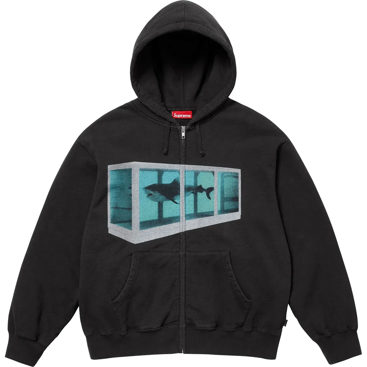 Supreme X Damien Hirst Zip Up Hooded Sweatshirt