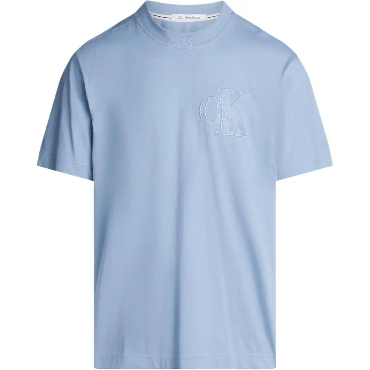 CALVIN KLEIN T Shirt Europe Version Men's Light Blue
