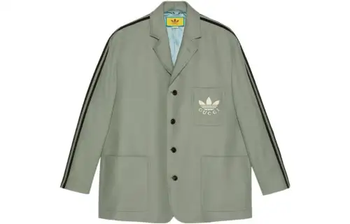 GUCCI x Adidas Originals FW22 Business Suit Coat Men's Gray