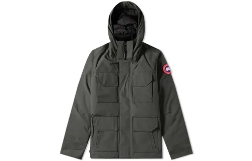Canada Goose Maitland Down Jackets Men's Gray Green Hooded Moderate Other