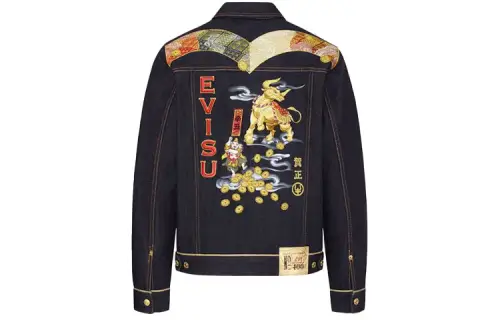 EVISU SS21 Denim Jacket Men's Denim Blue