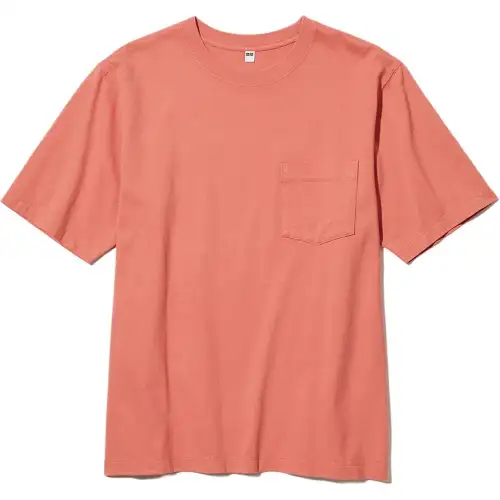 UNIQLO T Shirt Men's Bright Orange