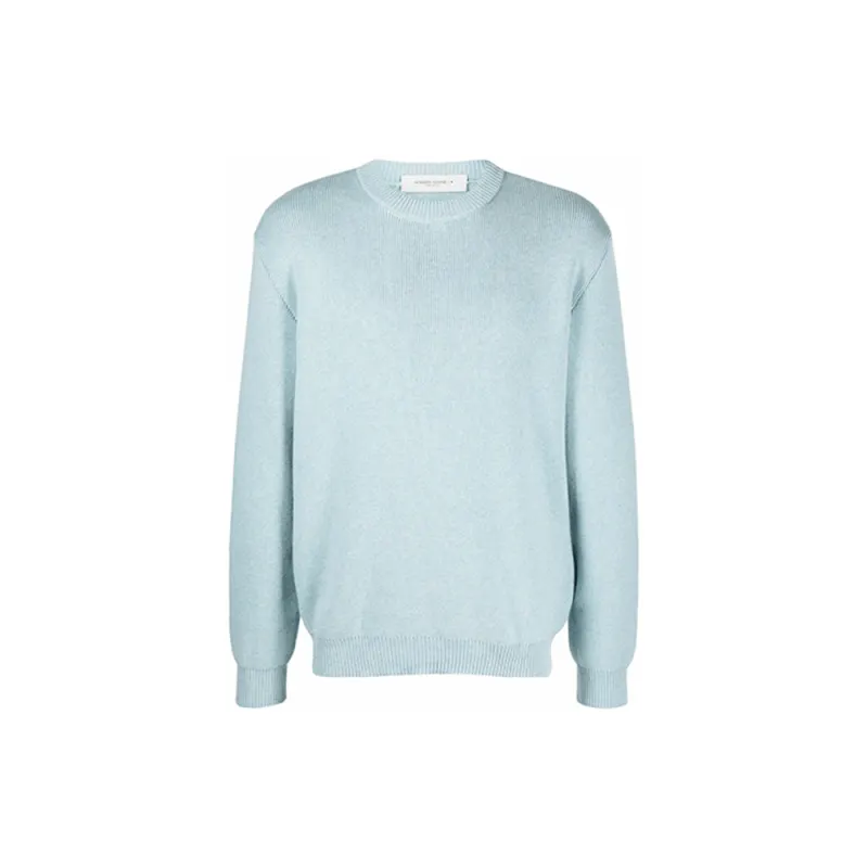 Golden Goose Sweaters Men's Blue Crew Neck Moderate