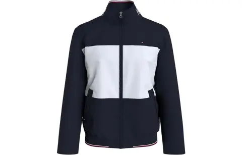 Tommy Hilfiger Jackets Men's Navy Blue Stand Collar Moderate Other