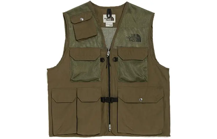 THE NORTH FACE Urban Exploration Vests Men's Green V-neck Moderate Other