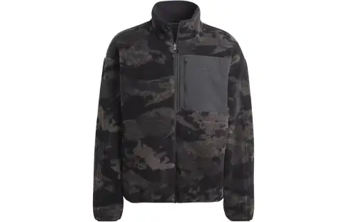 Adidas Originals Jackets Men's Black Stand Collar Moderate Other