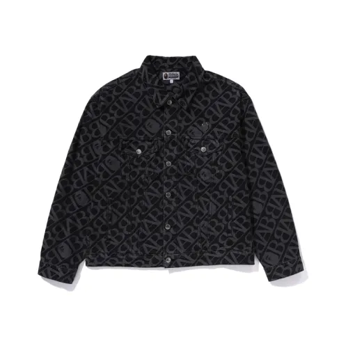 Bape Denim Monogram Metal One Point Jacket
