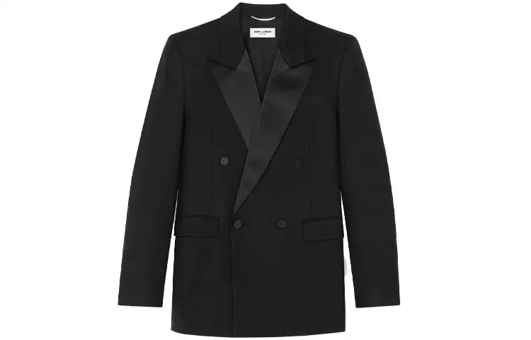 SAINT LAURENT FW21 Business Suit Coat Men's Black