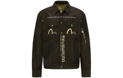 EVISU SS22 Denim Jacket Men's Black