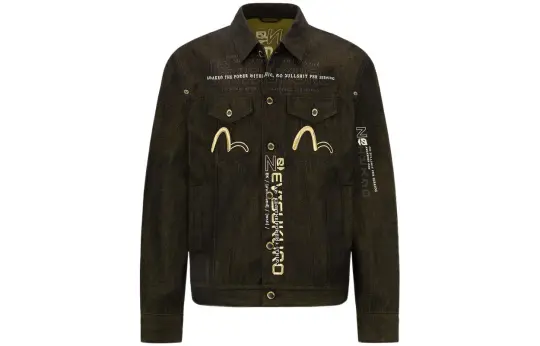 EVISU SS22 Denim Jacket Men's Black