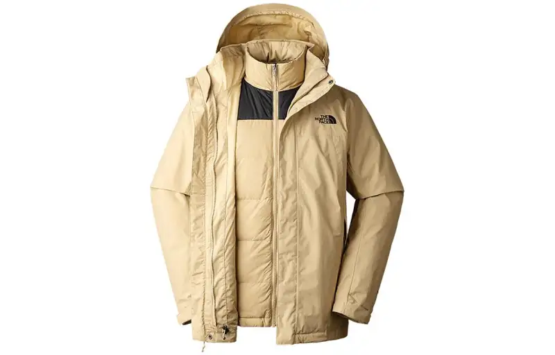 THE NORTH FACE Urban Exploration Waterproof And Windproof To Keep Warm Windbreaker Jacket Men's Khaki