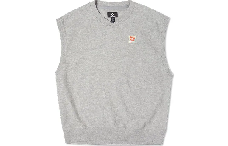 Converse Vests Men's Gray Crew Neck Moderate Other
