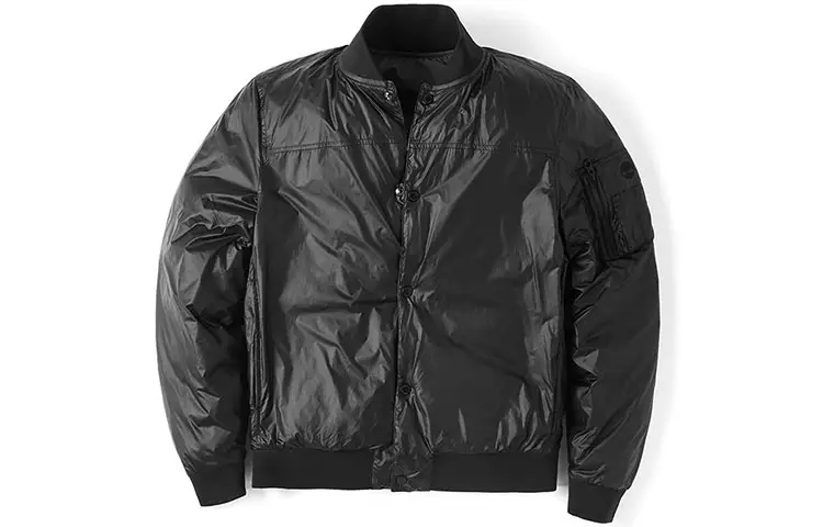 Timberland Puffer Jackets Men's Black Baseball Collar Thickened Puffer Jacket