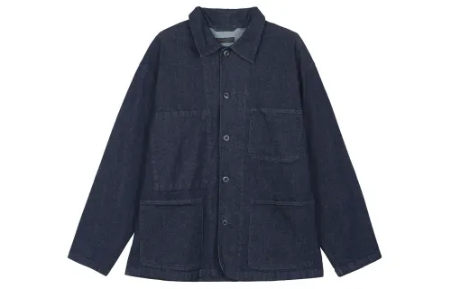 UNIQLO Denim Jacket Unisex Dark Blue