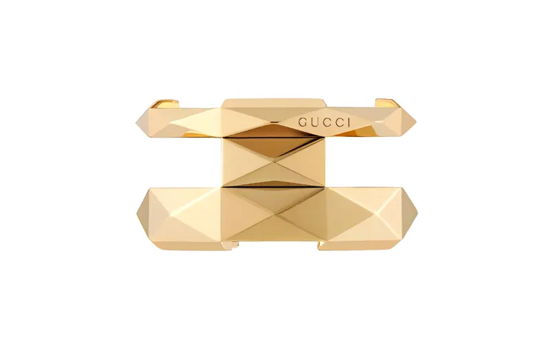 GUCCI Link To Love Series Rings Women's Gold