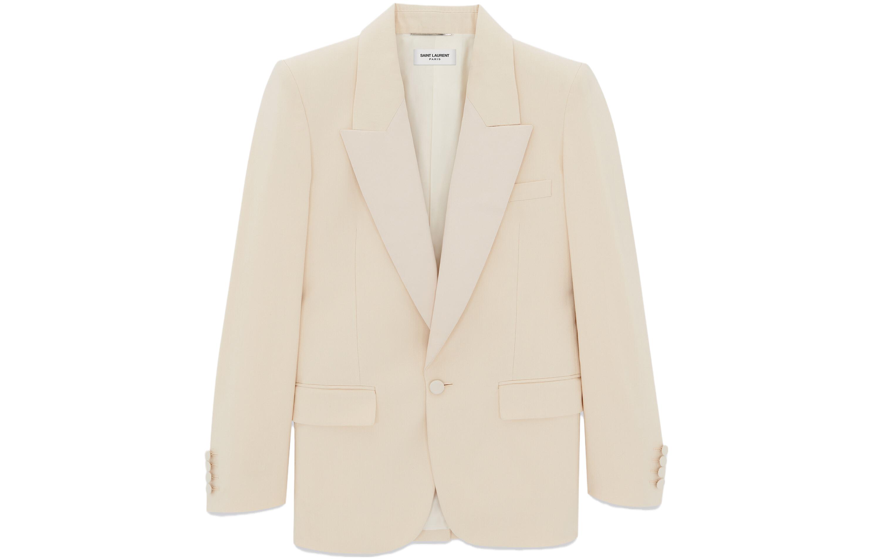 Мужской пиджак SAINT LAURENT (молочно-белый)