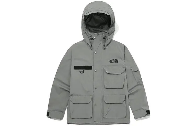 THE NORTH FACE Jackets Men's Gray Hooded Moderate Workwear