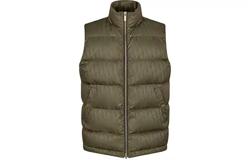 DIOR Quarterly New Products Vests Men's Khaki Stand Collar Moderate Other