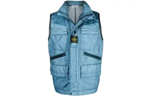 STONE ISLAND Vests Unisex Blue Moderate