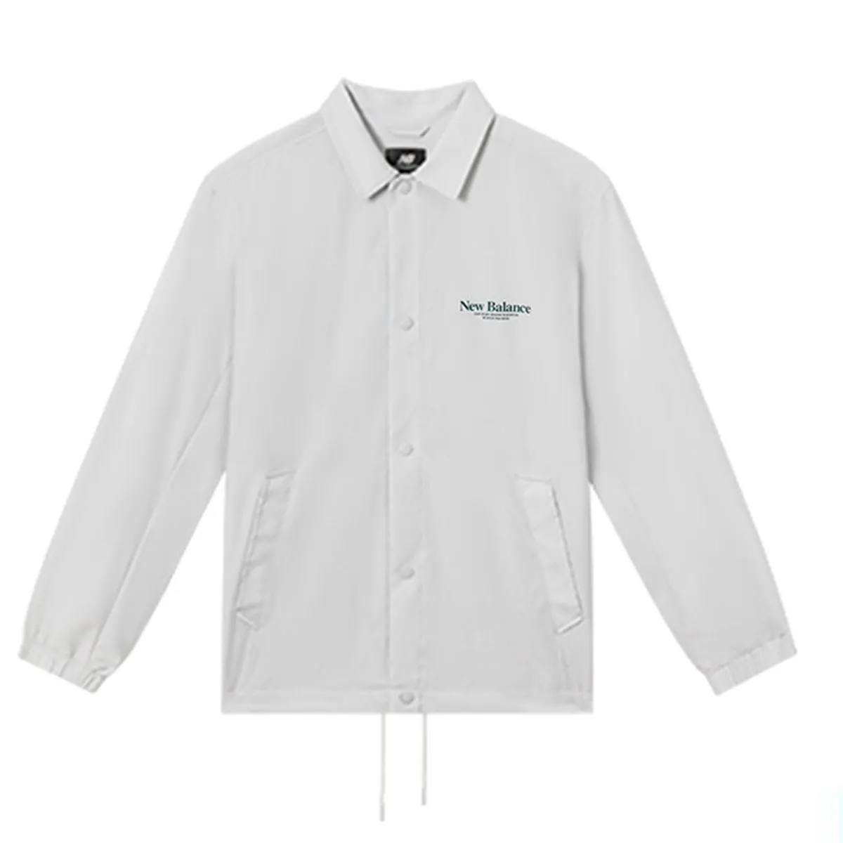 New Balance Jackets Men's Light Gray Lapel Thin Other