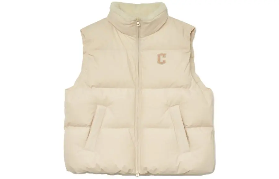 MLB Vests Unisex Milk White Stand Collar Moderate Other