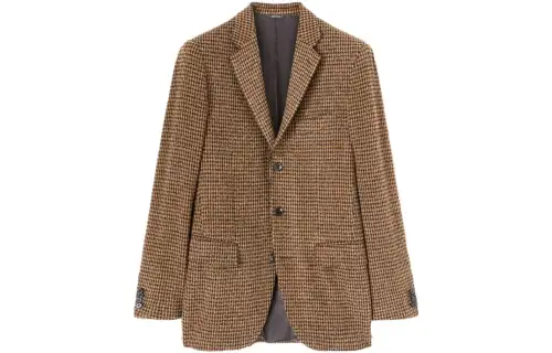 Loro Piana Business Suit Coat Men's Black Brown