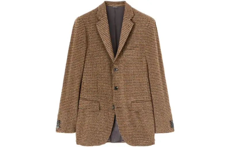 Loro Piana Business Suit Coat Men's Black Brown