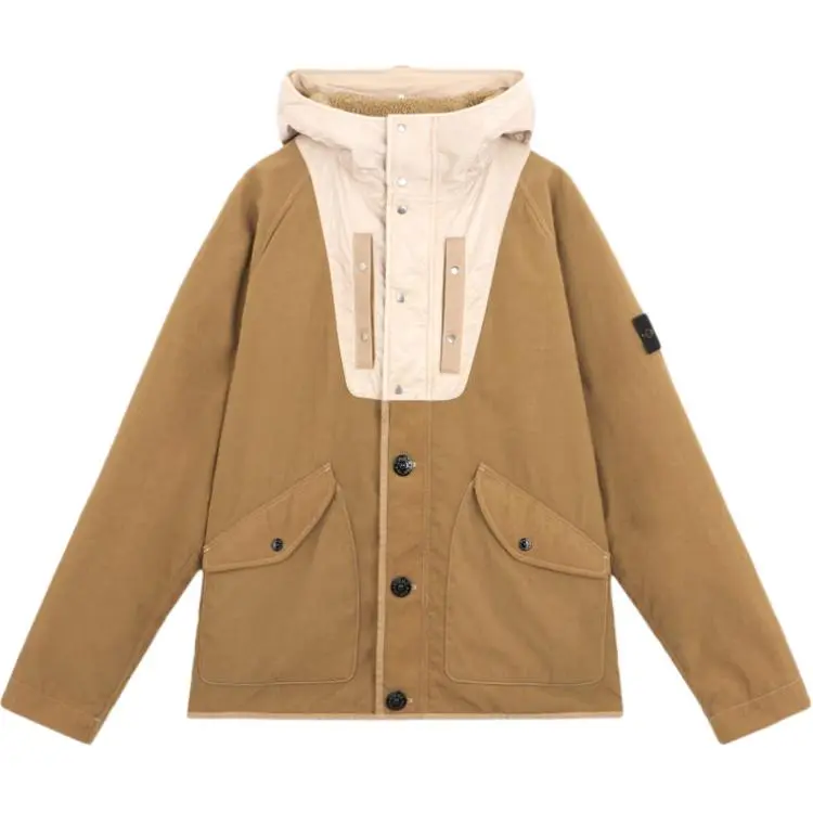 STONE ISLAND Anti-Drop Hooded Panama Jacket