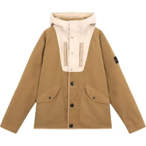 STONE ISLAND Anti-Drop Hooded Panama Jacket