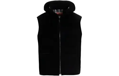 KENZO Zip-Up Hooded Sleeveless Vest