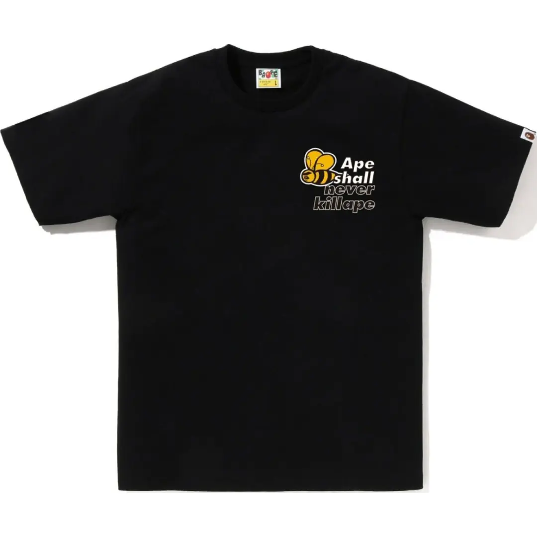 A BATHING APE ® Logo print Cotton T shirt