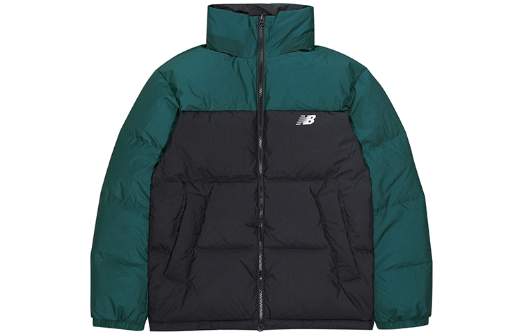 Куртка New Balance двухсторонняя (черно-зеленая) — фото 1