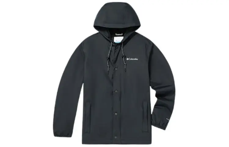 Columbia Waterproof Lightweight Windbreaker Jacket Men's Black