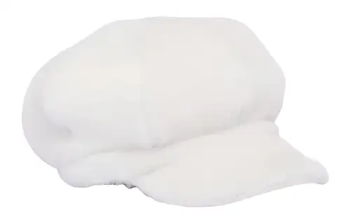 shearling newsboy cap