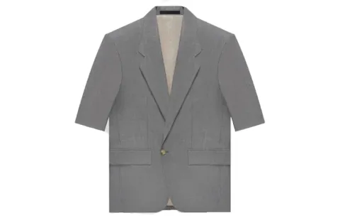 Fear Of God Business Suits Men's Gray Suit Collar Moderate Business Suit