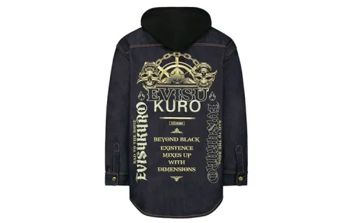 EVISU SS20 Denim Jacket Men's Black