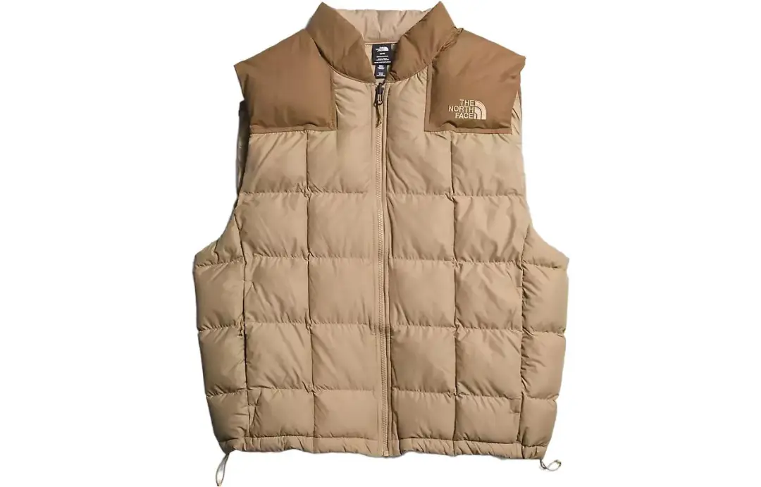 THE NORTH FACE Vests Men's Brown Stand Collar Moderate Other
