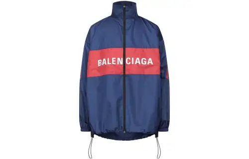 Balenciaga Logo Zip Up Jacket