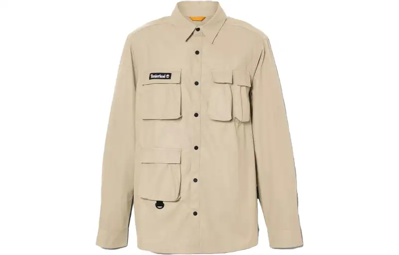 Timberland Jackets Men's Khaki Pointed Collar Moderate Other