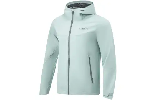Li Ning Fitness Series Jacket Men's Mystic Gray Cyan