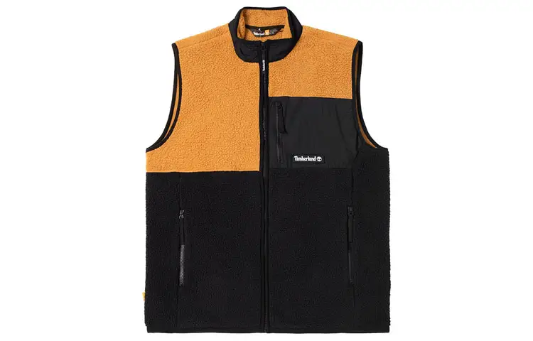 Timberland Vests Men's Wheat Stand Collar Thickened And Fleece Lined Other
