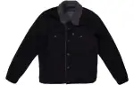 Levis Denim Jackets Unisex Black Lapel Thickened And Fleece Lined Straight Fit