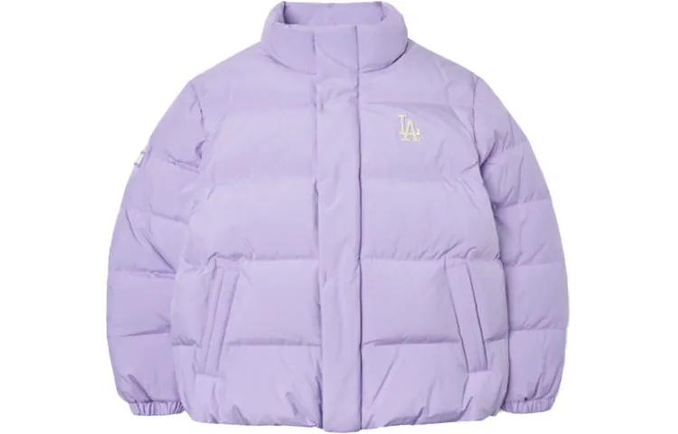 MLB Basic Logo Los Angeles Dodgers Down Jacket Winter Unisex Light Purple