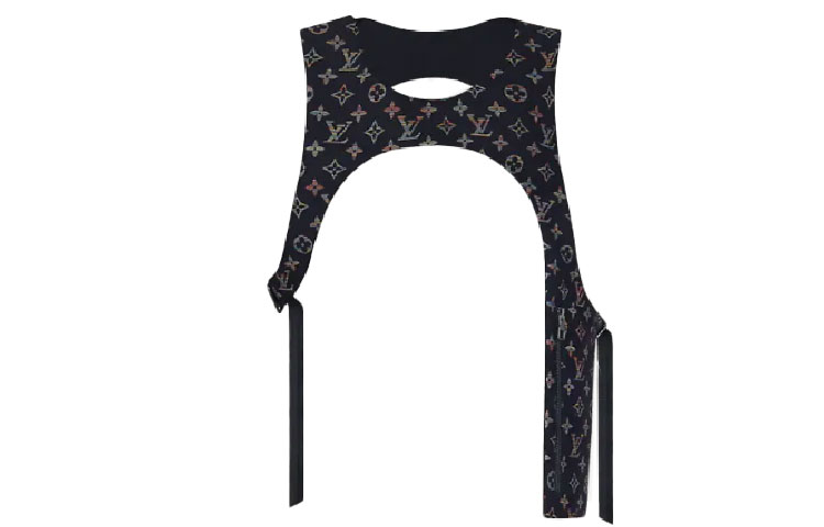 LOUIS VUITTON New Quarterly Products Of LV Vests Men's Black Crew Neck Moderate Other