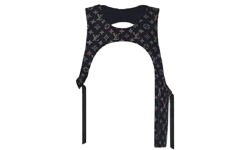 LOUIS VUITTON New Quarterly Products Of LV Vests Men's Black Crew Neck Moderate Other