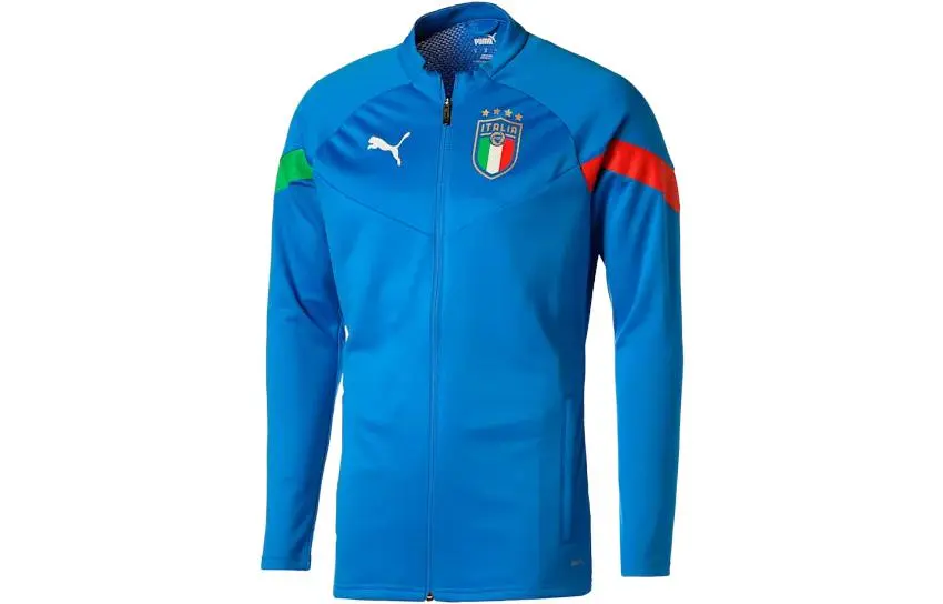PUMA Jackets Men's Blue Stand Collar Moderate Other